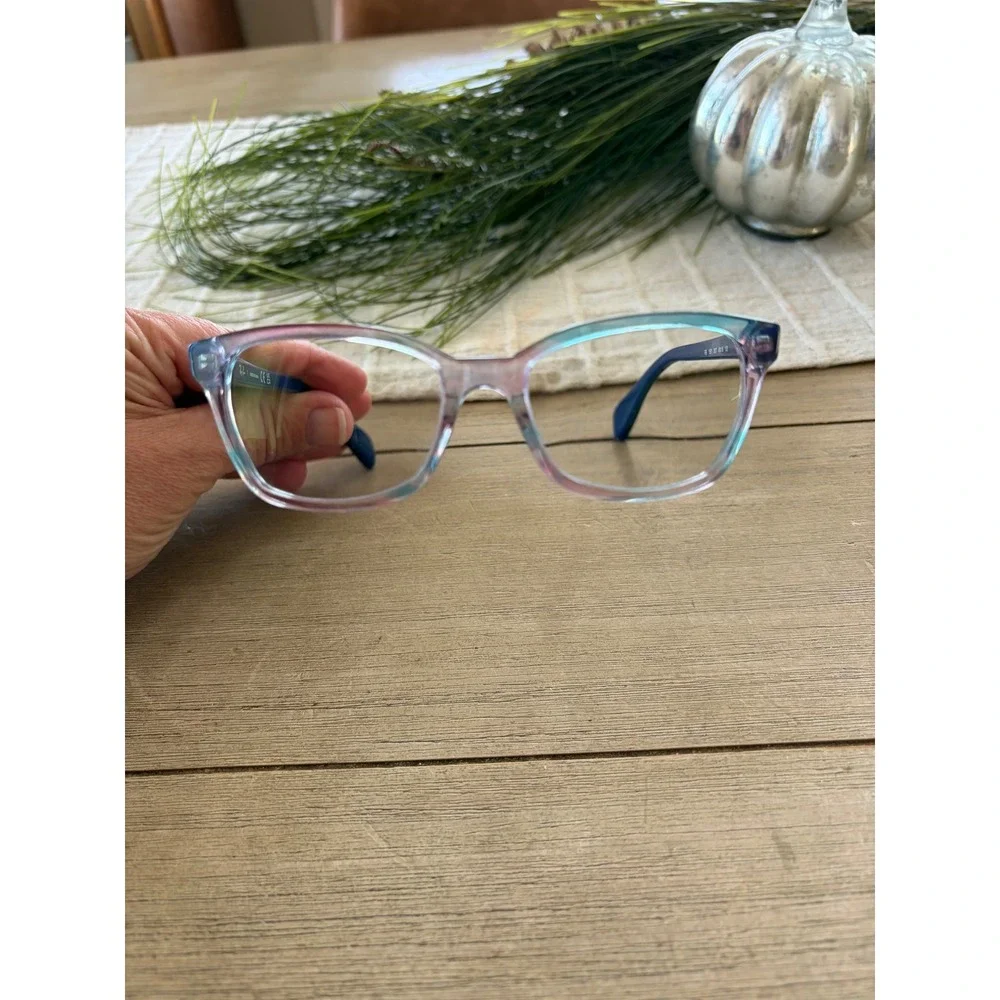 Ray-Ban Junior Kids Eyeglasses RB 1591 3807 Blue Multicolor Square 48-16-130